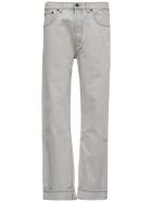 Saint Laurent Straight Cut Jeans In Gray Denim Saint Laurent Straight Cut Jeans In Gray Denim - Grey
