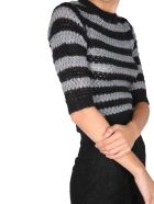 RED Valentino Striped Sweater RED Valentino Striped Sweater - Grigio e Nero