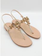 Bagni Di Tiberio Jewel Thong Sandals Dea Sandals Bagni Di Tiberio Jewel Thong Sandals - gold, gray, amber