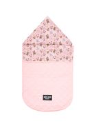 Moschino Pink Sleeping Bag For Baby Girl With Logo Moschino Pink Sleeping Bag For Baby Girl With Logo - Pink