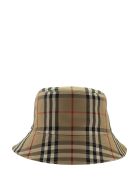 Burberry Vintage Check Cotton Blend Bucket Hat Burberry Vintage Check Cotton Blend Bucket Hat - Archive Beige