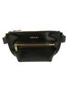 Sacai Top Zipped Logo Belt Bag Sacai Top Zipped Logo Belt Bag - Black/Gold