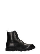 Officine Creative Lydon 004 Combat Boots In Black Leather Officine Creative Lydon 004 Combat Boots In Black Leather - black