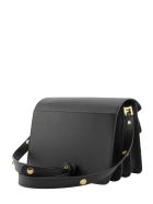 Marni Trunk Bag In Saffiano Calf Marni Trunk Bag In Saffiano Calf - Black
