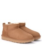 Ugg Classic Ultra Mini Ankle Boot Made Of Leather-colored Suede UGG Classic Ultra Mini Ankle Boot Made Of Leather-colored Suede - MARRONE