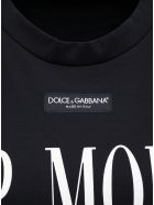Dolce & Gabbana Black Cotton T-shirt With Top Model Front Print Dolce & Gabbana Black Cotton T-shirt With Top Model Front Print - Black