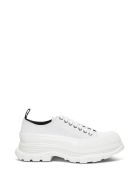 Alexander McQueen Snekaer Trade Slick In White Canvas Alexander McQueen Snekaer Trade Slick In White Canvas - White