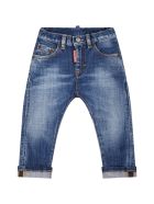 Dsquared2 Light Blue Jeans For Baby Boy Dsquared2 Light Blue Jeans For Baby Boy - Denim