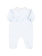 Little Bear Light Blue Babygrow For Baby Boy With Writing Little Bear Light Blue Babygrow For Baby Boy With Writing - Light Blue