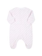 Givenchy White Babygrow For Baby Girl With Logos Givenchy White Babygrow For Baby Girl With Logos - White