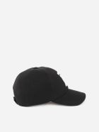 Burberry Baseball Cap With Monogram Burberry Baseball Cap With Monogram - Black