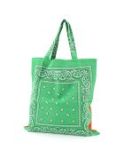 Arizona Love Bandana Print Tote Bag Arizona Love Bandana Print Tote Bag - GREEN ORANGE (Green)