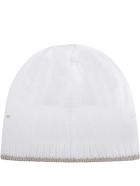 Little Bear White Hat For Babykids With Polka-dots Little Bear White Hat For Babykids With Polka-dots - White