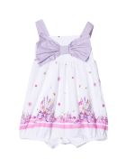 Monnalisa White Short Suit Monnalisa White Short Suit - Bianco e Rosa