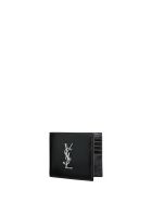 Saint Laurent East/west Monogram Wallet Saint Laurent East/west Monogram Wallet - Nero