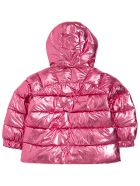 Stella McCartney Kids Pink Shiny Nylon Down Jacket Stella McCartney Kids Pink Shiny Nylon Down Jacket - Pink
