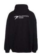 Unisex Black Balenciaga Corporate Hoodie Balenciaga Unisex Black Balenciaga Corporate Hoodie - Black/white