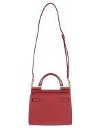 Red Leather Sicily Small Tote Bag Dolce & Gabbana Red Leather Sicily Small Tote Bag - POPPY RED