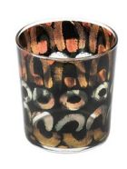 Glass Colored 8,5 X 9 Cm Le Botteghe su Gologone Glass Colored 8,5 X 9 Cm - Black