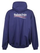 Balenciaga Large Fit Hoodie Balenciaga Large Fit Hoodie - Pacific Blue/White