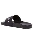 Givenchy Black Rubber Slide Sandals With Logo Givenchy Black Rubber Slide Sandals With Logo - Black
