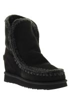 Mou Inner Wedge Short - Ankle Boot Mou Inner Wedge Short - Ankle Boot - Black
