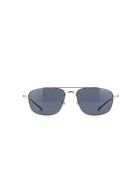 Montblanc MB0127S Sunglasses Montblanc MB0127S Sunglasses - Silver Silver Grey