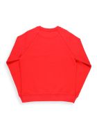 MSGM Logo Cotton Sweatshirt MSGM Logo Cotton Sweatshirt - STRAWBERRY RED