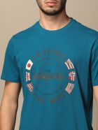 Napapijri T-shirt Napapijri Cotton T-shirt With Logo Napapijri T-shirt Napapijri Cotton T-shirt With Logo - Gnawed Blue
