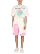 MSGM T-shirt With Fantastic Green Print MSGM T-shirt With Fantastic Green Print - BIANCO