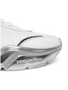 Dolce & Gabbana Leather Sneakers With Laminated Sole Dolce & Gabbana Leather Sneakers With Laminated Sole - White