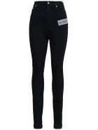 Dolce & Gabbana Stretch Denim Jeans With Jewel Logo Dolce & Gabbana Stretch Denim Jeans With Jewel Logo - Black