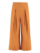 Pinko Teso Cotton Cropped Trousers Pinko Teso Cotton Cropped Trousers - Orange