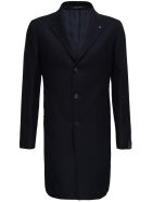 Tagliatore Basic Single-breasted Blue Wool Coat Tagliatore Basic Single-breasted Blue Wool Coat - Blu