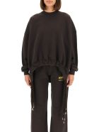 Oversized Sweatshirt With Multi Drawstring AMBUSH Oversized Sweatshirt With Multi Drawstring - CHOCOLATE