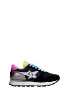Sun 68 Ally Star Sneakers In Black Synthetic Fibers Sun 68 Ally Star Sneakers In Black Synthetic Fibers - black