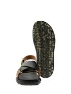 Marni Criss-cross Fussbett Calfskin Sandal Marni Criss-cross Fussbett Calfskin Sandal - Black/brown