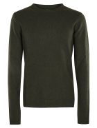 Rick Owens Round Neck Biker Sweater Rick Owens Round Neck Biker Sweater - Green