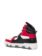 Dsquared2 Icon Color Block High Leather Sneakers Dsquared2 Icon Color Block High Leather Sneakers - Red