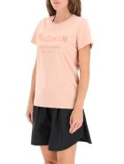 Graffiti Logo T-shirt Alexander McQueen Graffiti Logo T-shirt - Rosa
