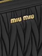 Miu Miu Matelasse` Bandoleer Bag Miu Miu Matelasse` Bandoleer Bag - Black