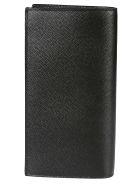 Logo Stand-up Billfold Wallet Saint Laurent Logo Stand-up Billfold Wallet - Nero