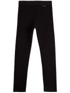 Moncler Cotton Pants With Side Logo Band Moncler Cotton Pants With Side Logo Band - Black