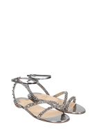 Christian Louboutin Mafaldina Flats In Silver Leather Christian Louboutin Mafaldina Flats In Silver Leather - silver