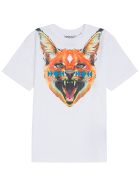 Marcelo Burlon White Cotton T-shirt With Print Marcelo Burlon White Cotton T-shirt With Print - White