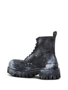 Balenciaga Strike Boots In Painted Effect Nylon Balenciaga Strike Boots In Painted Effect Nylon - Black