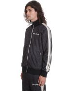 Palm Angels Croco Track Sweatshirt In Black Polyester Palm Angels Croco Track Sweatshirt In Black Polyester - black