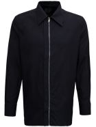 Givenchy Black Cotton Poplin Shirt With Zip Givenchy Black Cotton Poplin Shirt With Zip - Black
