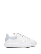Alexander McQueen Oversize Leather Sneakers With Contrasting Heel Tab Alexander McQueen Oversize Leather Sneakers With Contrasting Heel Tab - White