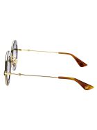 Gg0113s Sunglasses Gucci Gg0113s Sunglasses - 001 BLACK GOLD GREY
